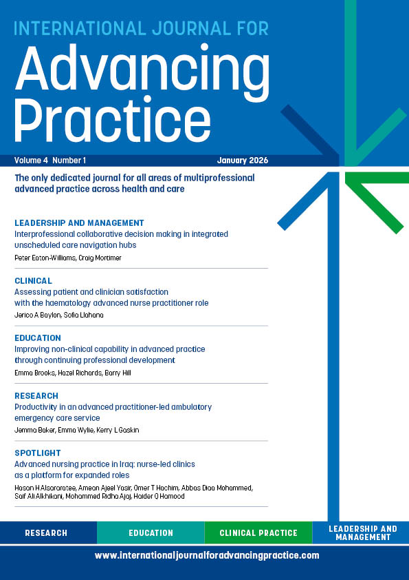 International Journal for Advancing Practice