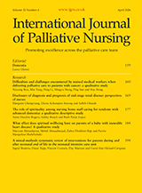 International Journal of Palliative Nursing